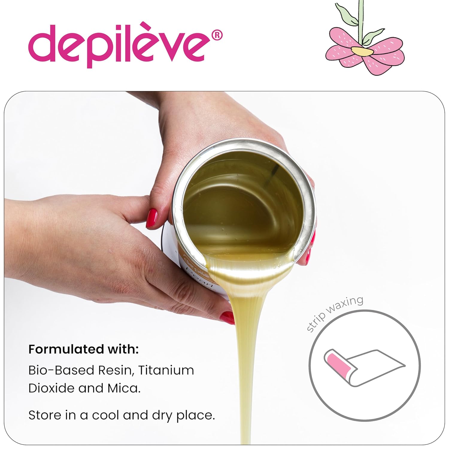 Depileve Hair Removal Wax - Pearl Rosin Full-Body Wax - Ideal For Dry, Flaking Skin - Soft And Gentle Waxing Pearls - Moisturizing Strip Wax - 14 Oz : Hair Waxing Kits : Beauty & Personal Care