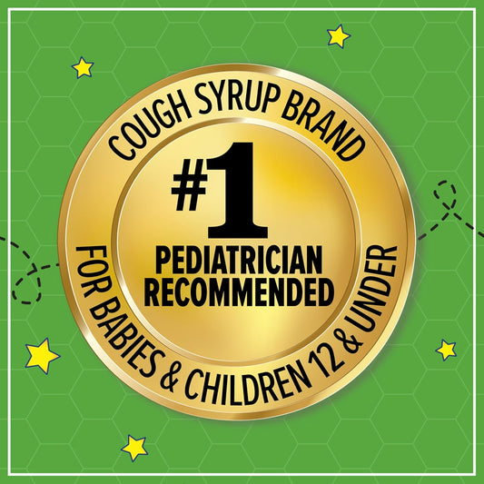 Zarbee'S Kids Cough + Mucus Nighttime For Children 2-6 With Dark Honey, Ivy Leaf, Zinc & Elderberry, 1 Pediatrician Recommended, Drug & Alcohol-Free, Mixed Berry Flavor, 4Fl Oz