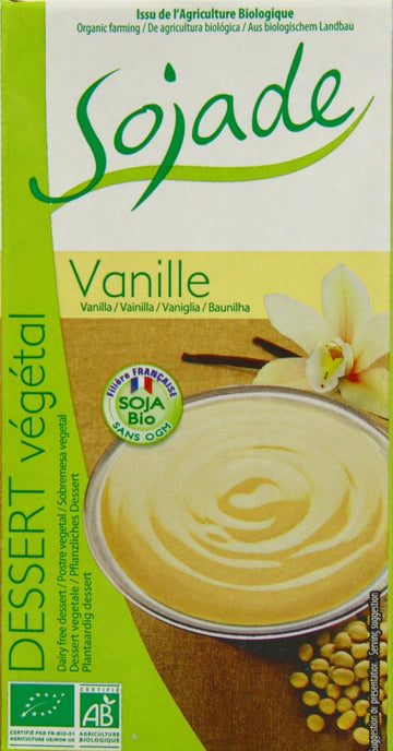 Sojade Organic Vanilla Soya Dessert 530 Ml (Pack Of 8)