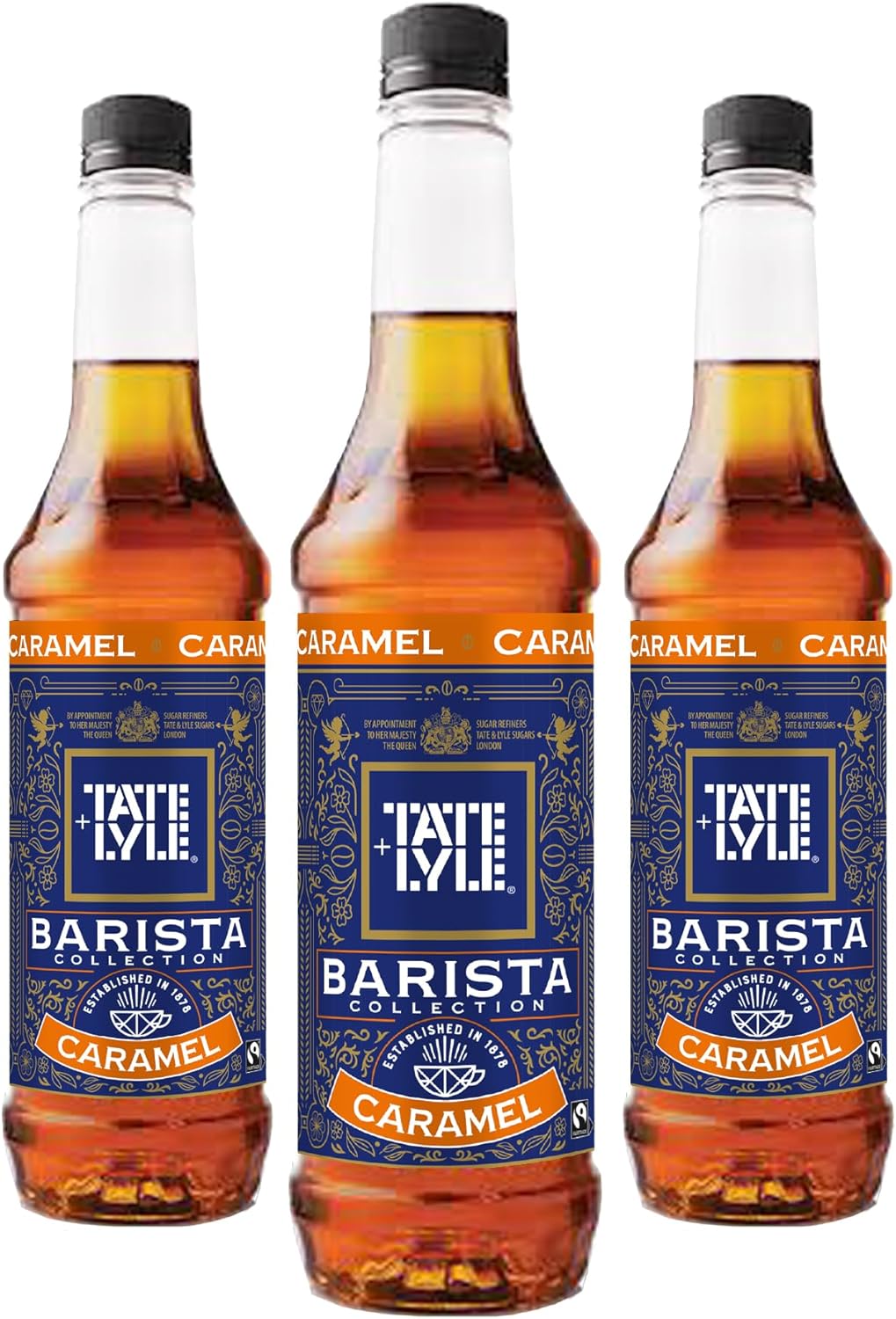 Tate & Lyle Caramel Coffee Syrup 750ml Fairtrade (3 Bottles, No Pump) : Amazon.co.uk: Grocery