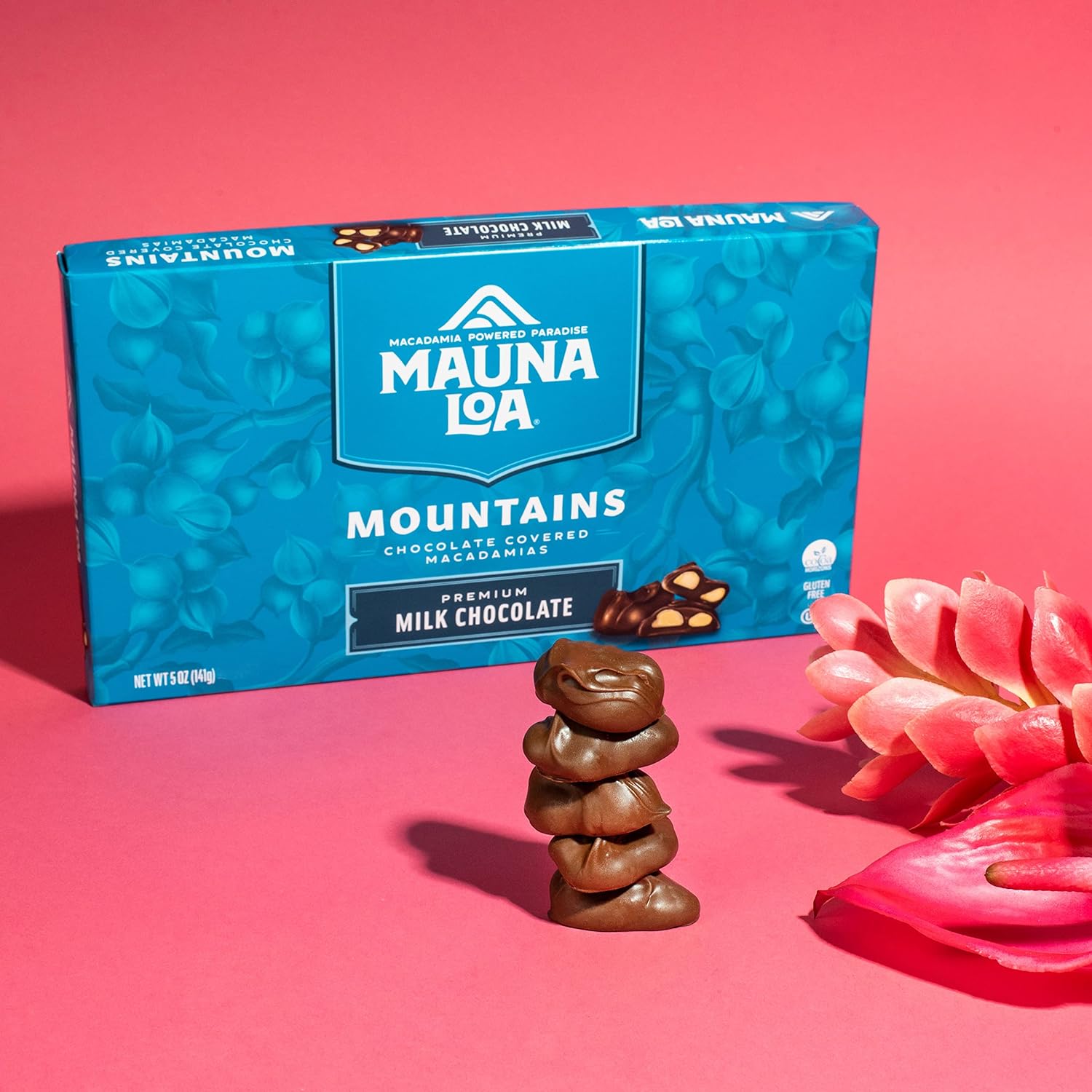 Mauna Loa Premium Hawaiian Roasted Macadamia Nuts, Milk Chocolate Flavor, 5 Fl Oz