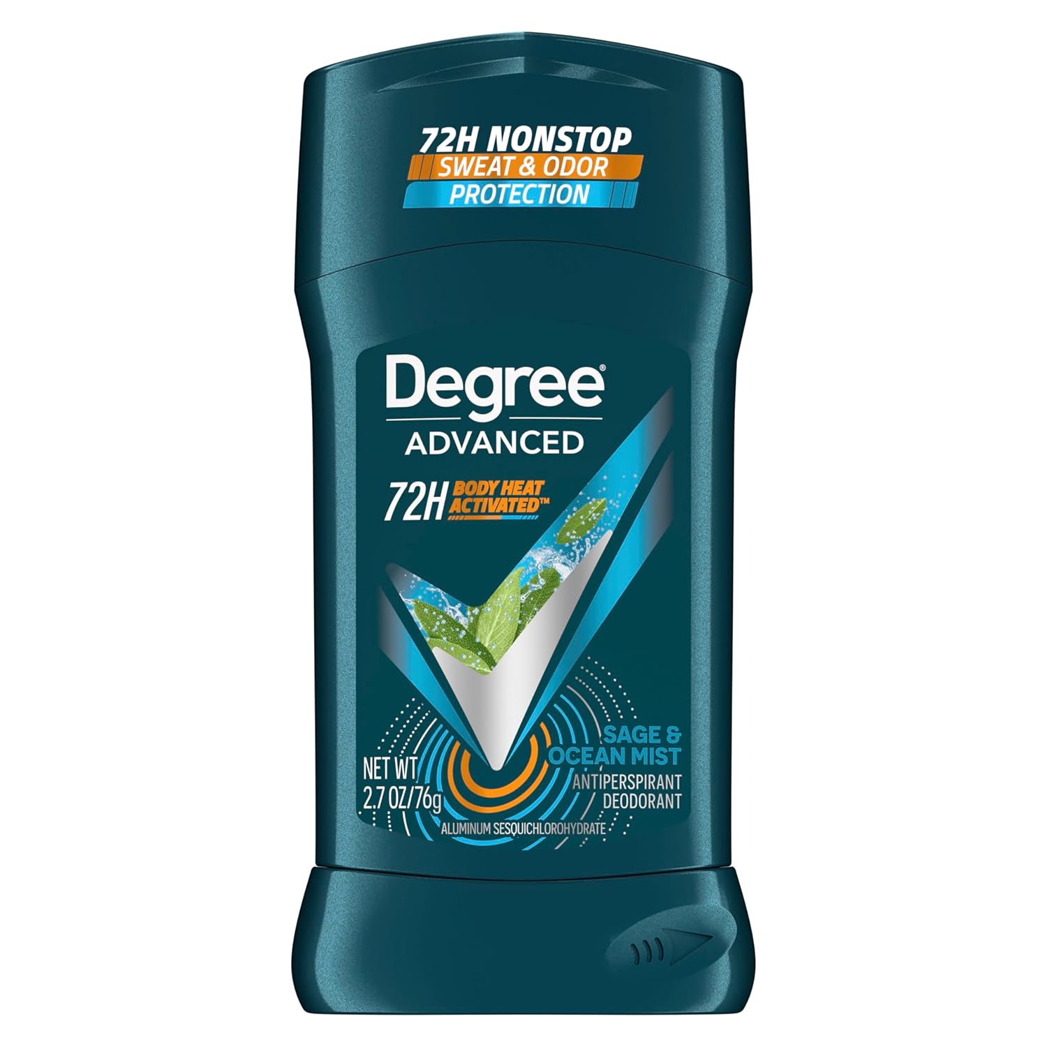 Degree Men Antiperspirant Deodorant Sage & Ocean Mist 72-Hour Sweat And Odor Protection Antiperspirant For Men With Body Heat Activated Technology 2.7 Oz