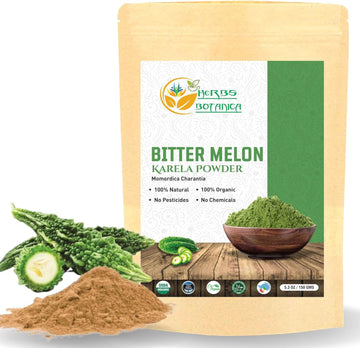 Bitter Melon Powder| Karela Powder | Momordica Charantia 100% Organic Non GMO | Gluten Free | Promotes Healthy Lifestyle