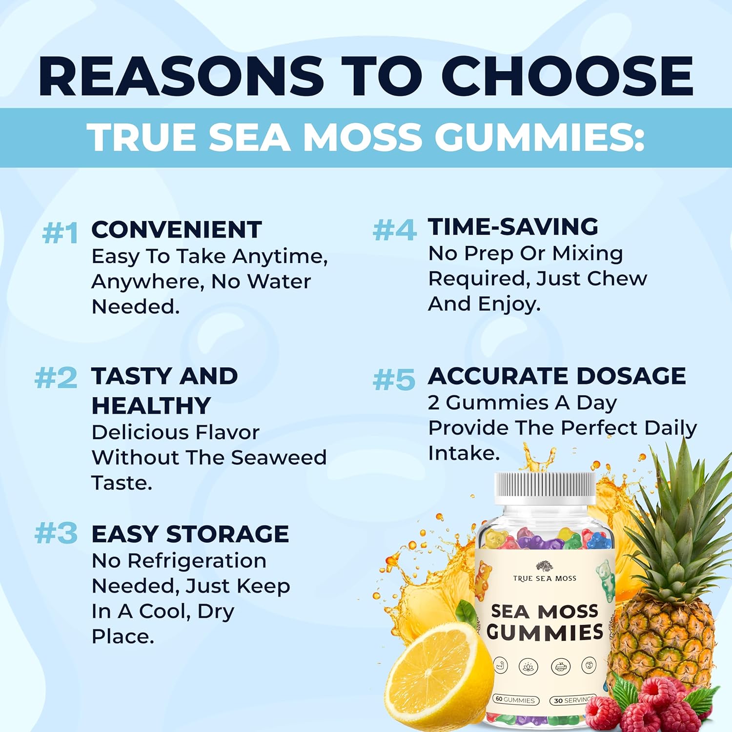 Buy Trueseamoss Irish Sea Moss Gummies With Burdock Root & Bladderwrack - Vegan Seamoss Supplement For Women, Men & Kids, Non-Gmo, 60 Sea Moss Gummies On  Free Shipping On Qualified Orders