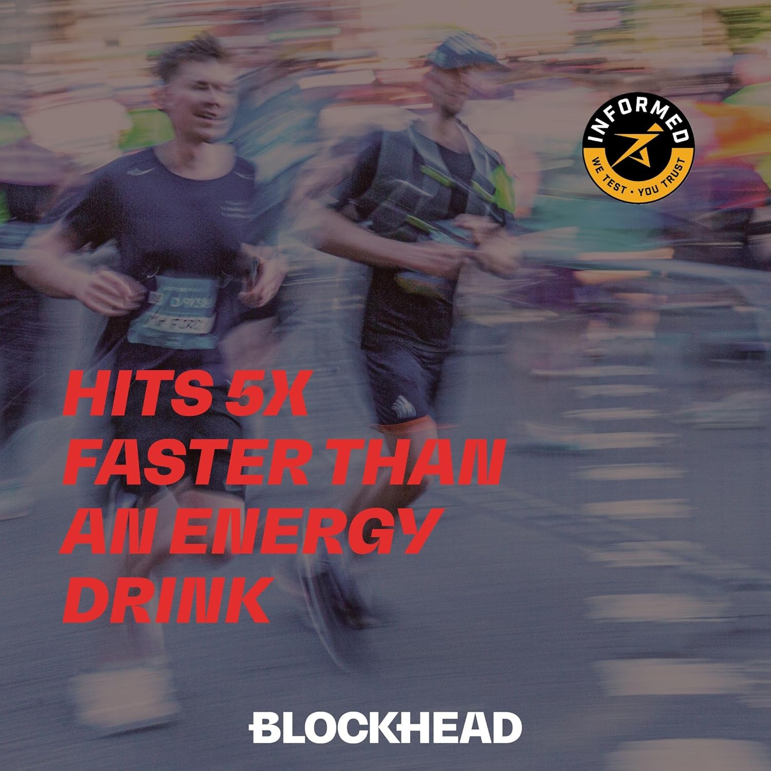BLOCKHEAD Energy Gum Extra Strength – Mint (84 Pieces) | 100mg Fast-Release Caffeine + Niacin, B5, B6, B12 | Sugar & Calorie Free | Pre-Workout & Endurance | Vegan | Informed-Sport Certified : Amazon.co.uk: Health & Personal Care