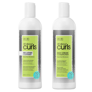 All About Curls No-Lather Cleanser Shampoo | Essential Moisture | Gentle Cleansing | Suds-Free | All Curly Hair Types