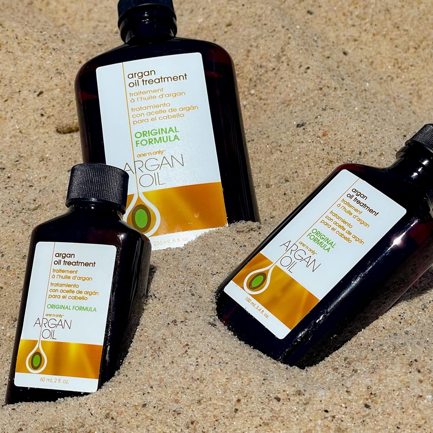 One 'N Only Argan Oil Hair Treatment - Hair Oil Smoothes And Strengthens Dry Damaged Hair, Eliminates Frizz, Creates Brilliant Shines, Non-Greasy Formula, 3.4 Fl. Oz : Beauty & Personal Care