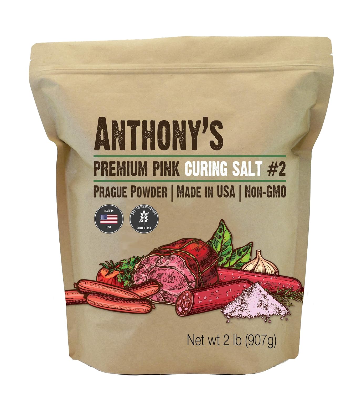 Anthony'S Pink Curing Salt No.2, 2 Lb