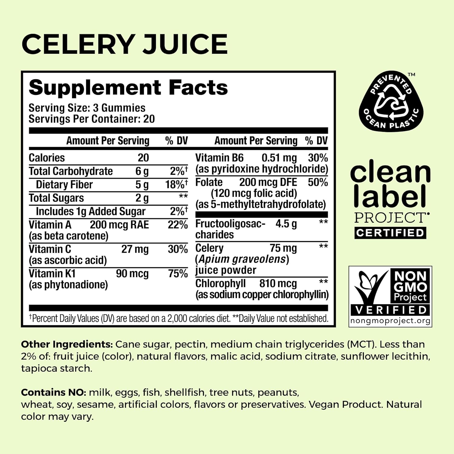 Hum The First Prebiotic Celery Juice Fiber Gummies, Supports Detoxification, A Daily Green Boost Includes Celery Juice, Chlorophyll, Prebiotic Fiber (60-Count) : Health & Household