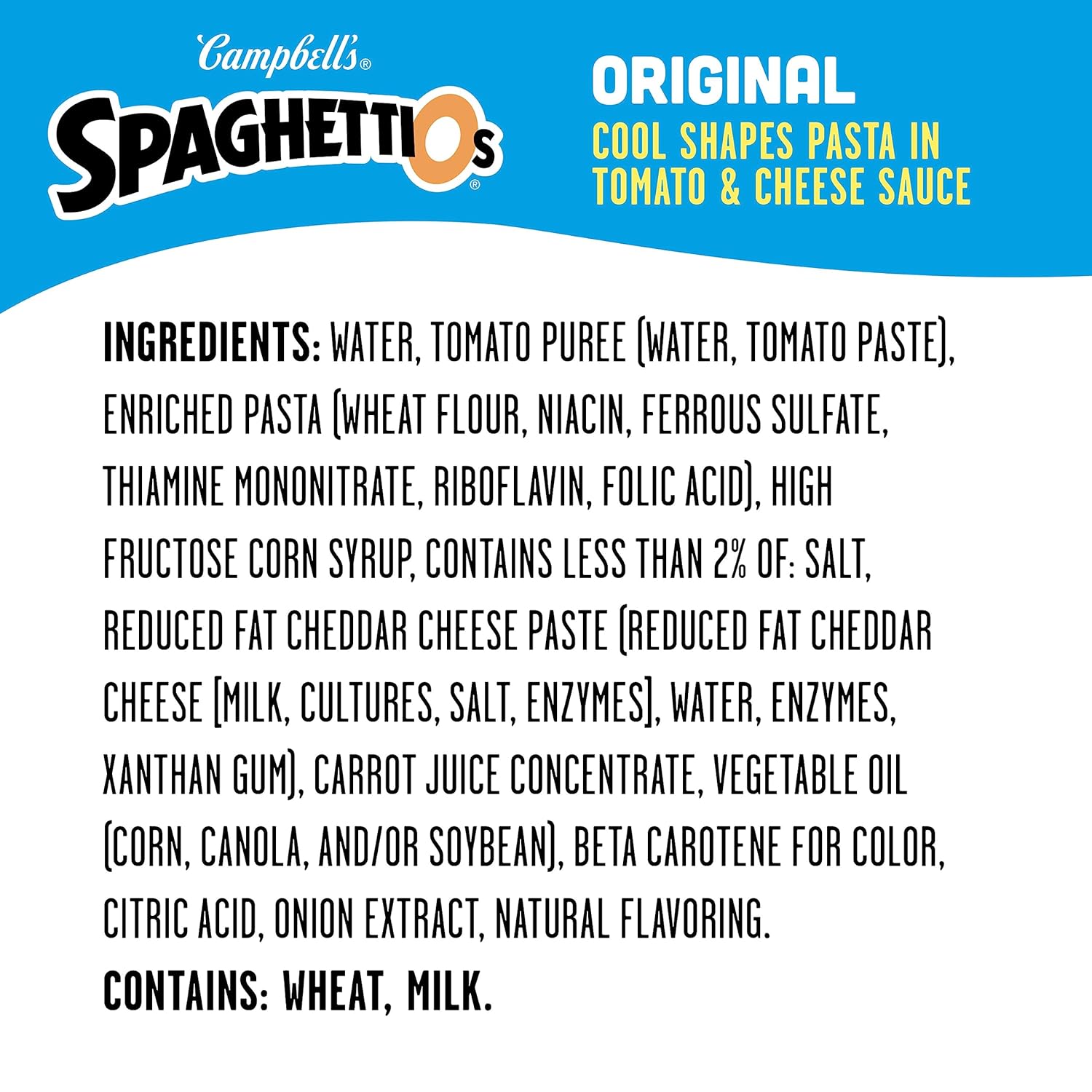 SpaghettiOs Original Disney Princess Shapes Canned Pasta, Healthy Snack for Kids and Adults, 15.8 OZ Can : Grocery & Gourmet Food