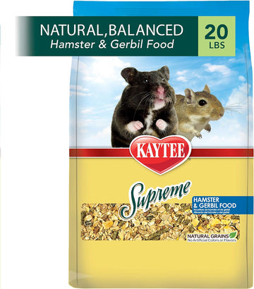 Kaytee Supreme Hamster And Gerbil Food, 20-Lb Bag