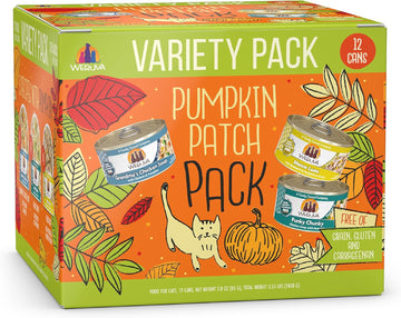 Weruva Classic Cat Food, Pumpkin Patch Pack Variety Pack, 3Oz Can (Pack Of 12)