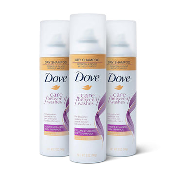 Dove Dry Shampoo Volume And Fullness 3 Count Hair Treatment For Oily Hair, Cleansing Hair Volumizer 5 Oz