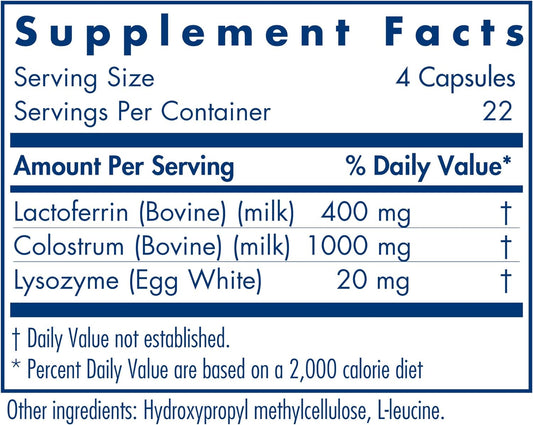 Allergy Research Group - Laktoferrin with Colostrum - Immune Support -