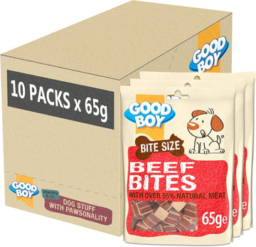 Good Boy - Bitesize Chicken Bites - Dog Training Treats - Made With Over 50% Natural Meat - 65 G E - Low Fat Dog Treats - Case Of 10
