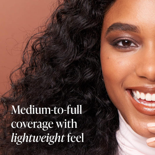 Mally Beauty Stress Less Performance Foundation - Light - Buildable Medium To Full Coverage - Lightweight Foundation Liquid - Niacinamide Brightens And Hydrates Skin - Satin Finish