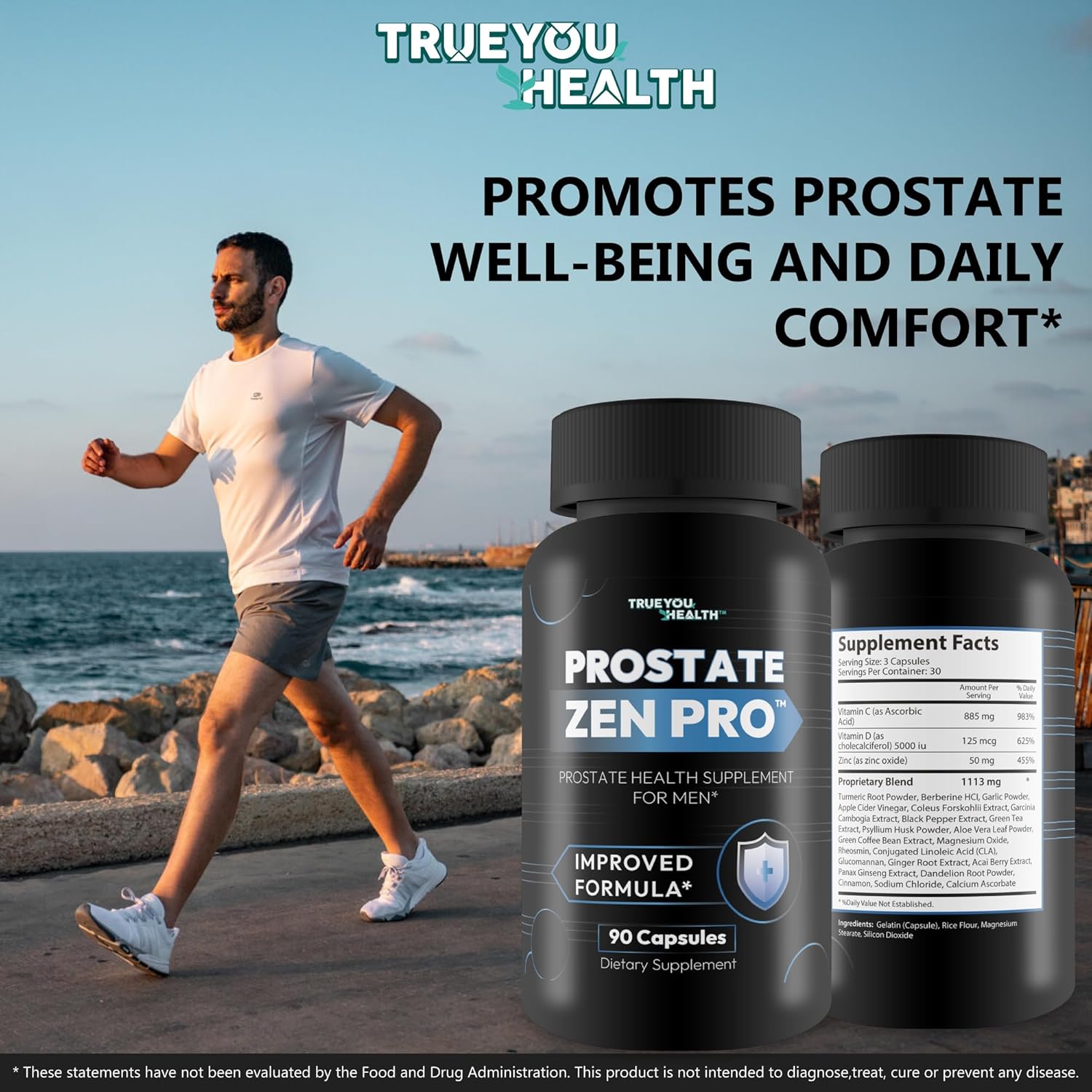 Postate Zen Pro - Improved Formula - Our Best Prostate Health Supplement For Men - Our Best Prostate Support Supplement For Men’S Health - Peaceful Prostazen And Balance : Health & Household