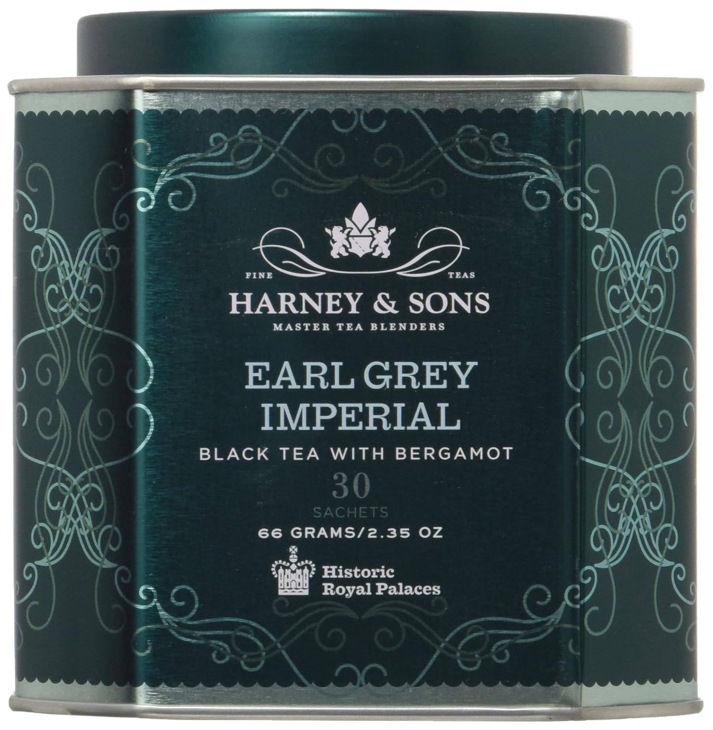 Harney & Sons Hrp Earl Grey Imperial Tea Tin | 30 Sachets, Historic Royal Palaces Collection