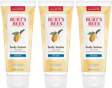 Burt’S Bees Butter Body Lotion For Dry Skin With Cocoa & Cupuaçu, 6 Oz (Package May Vary)