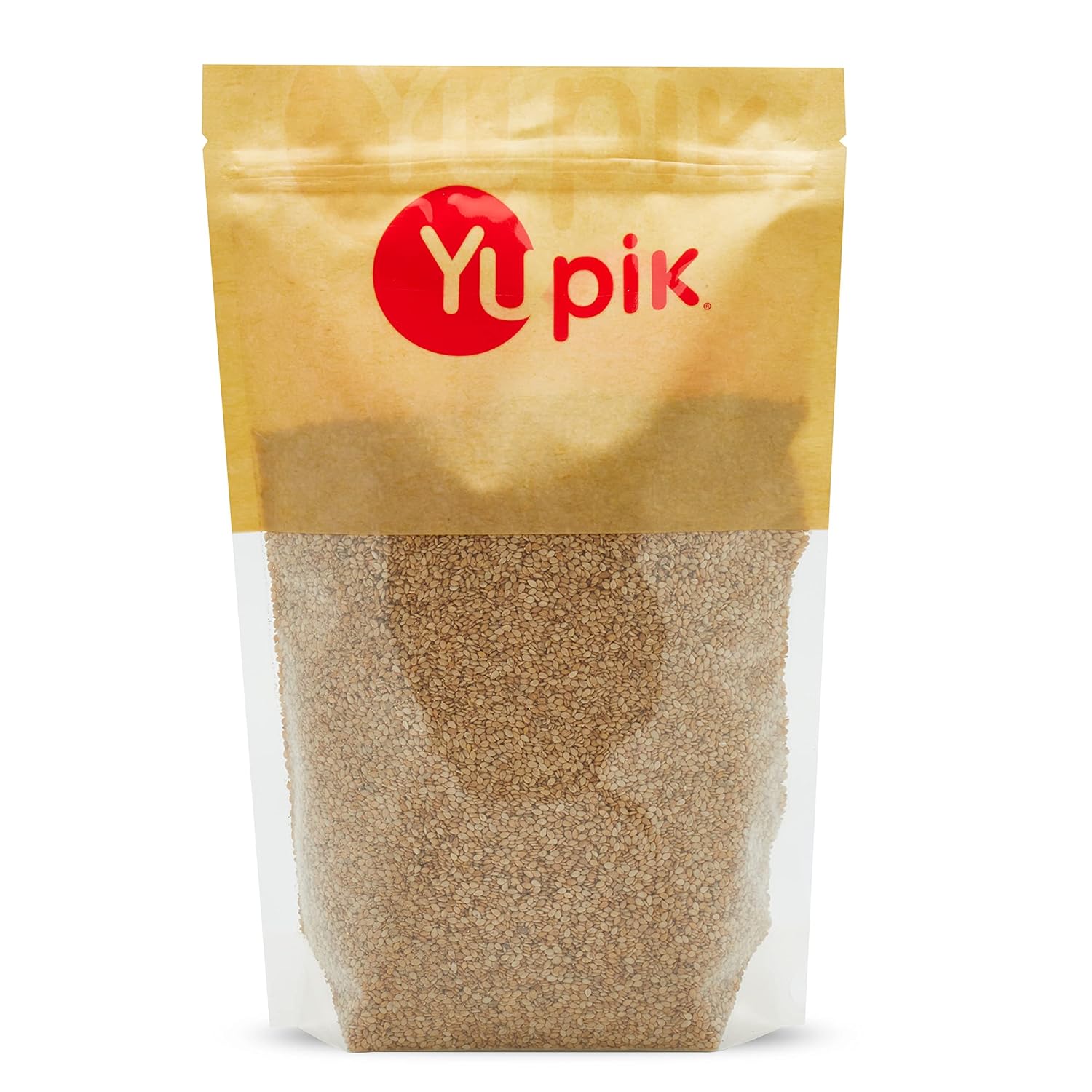 Yupik Whole Sesame Seeds 2.2 lb, Natural, Unhulled, Gluten-Free, Kosher, Vegan, Raw, Source of Protein, Fiber & Iron, Cholesterol-free, Sugar-free, Low-Carb, Pack of 1