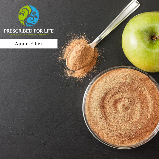 Prescribed For Life Apple Fiber Powder | Natural Apple Pectin Fiber Supplement for Digestive Health | Whole Apple Concentrate Powder | Vegan, Non GMO, Gluten Free (12 oz / 340 g)