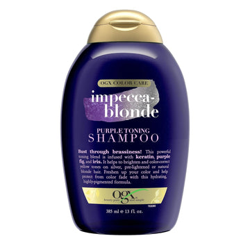 Ogx Impecca-Blonde Purple Toning Shampoo, 13 Fl Oz