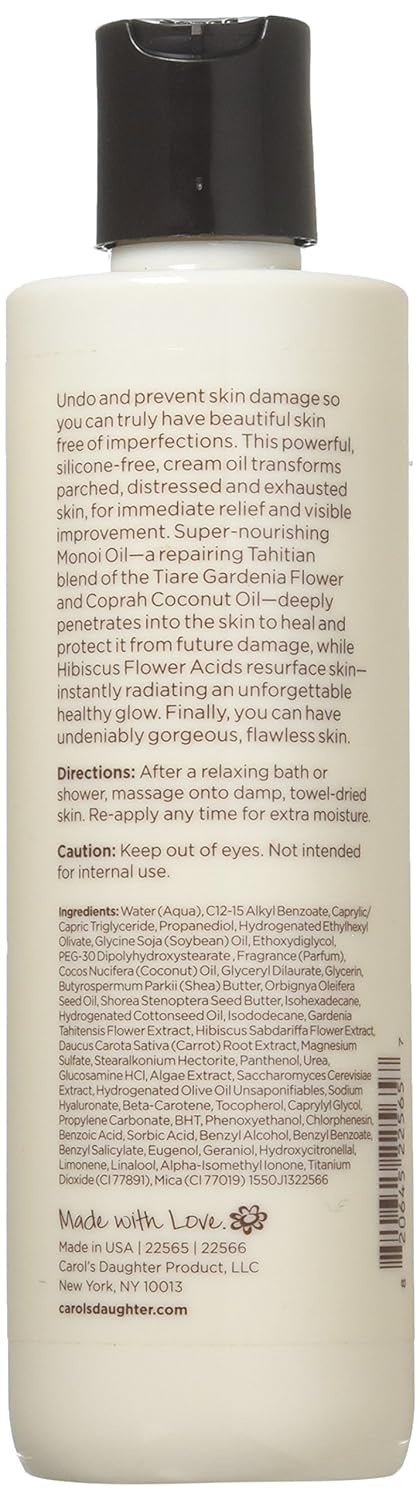 Carol'S Daughter Monoi Transformative Body Cream Oil, For All Skin Types, 8 Oz
