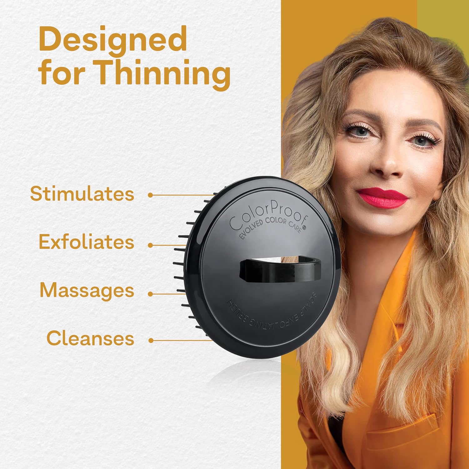 Colorproof Scalp Cleansing Brush For Optimal Hair Health — Scalp Scrubber For Deep Cleansing — Removes Buildup & Impurities, Promotes Shinier & Stronger Hair : Beauty & Personal Care