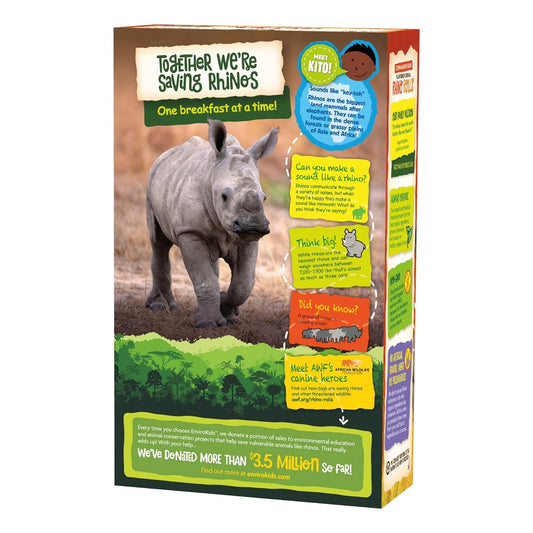 EnviroKidz Rhino Rolls Organic Cinnamon Bun Cereal,9.5 Ounce,Gluten Free,Non-GMO,EnviroKidz by Nature's Path