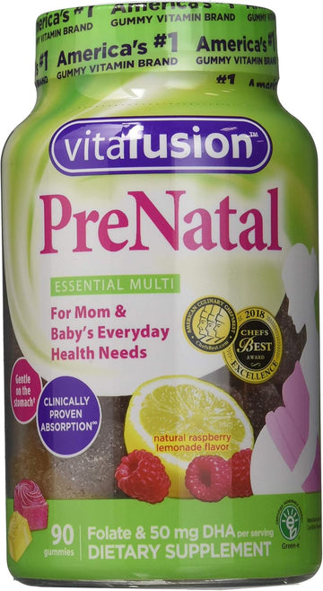 Vitafusion Prenatal Dha and Folic Acid Gummy Vitamins, 90 Each by Vitafusion (Pack of 3)