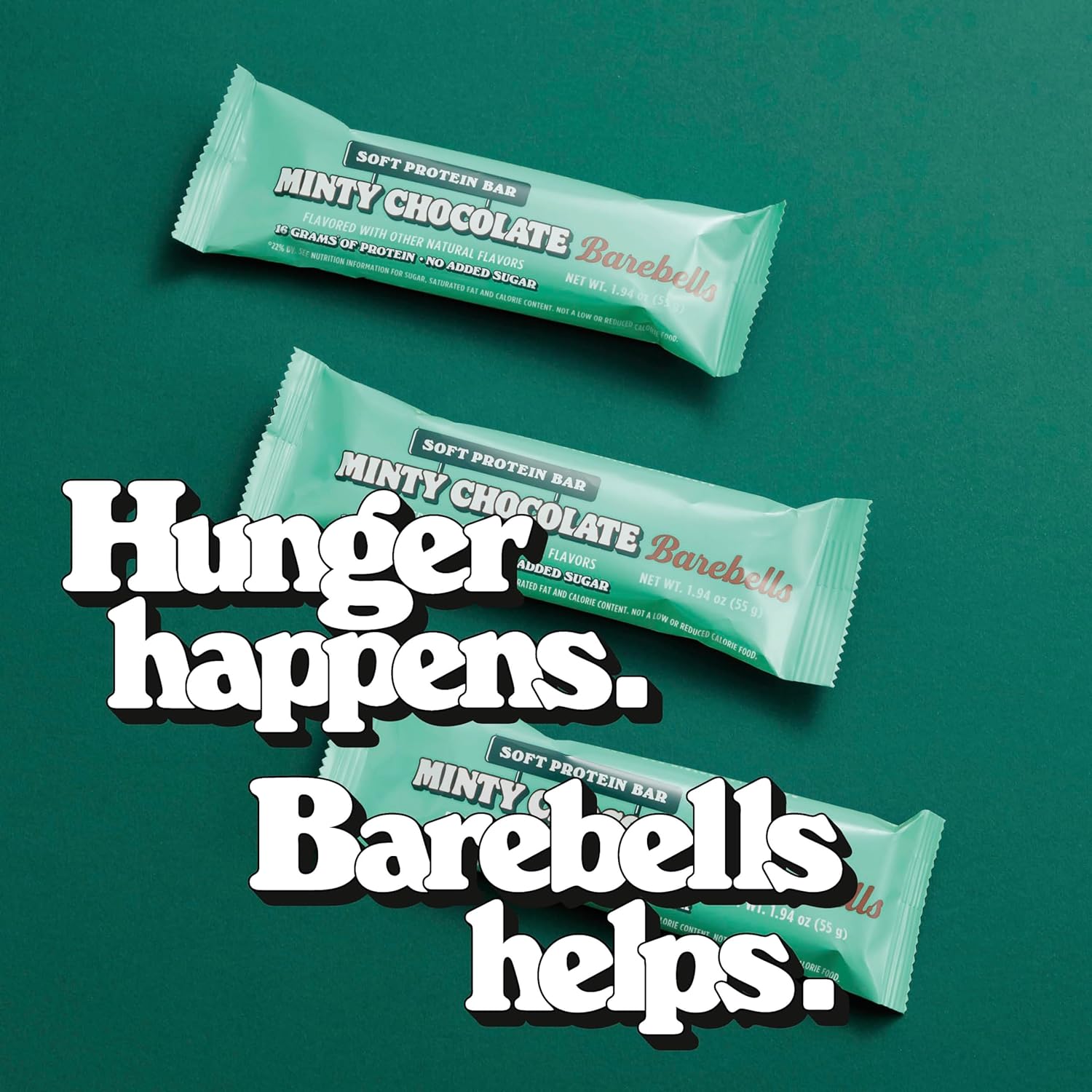 Barebells Soft Protein Bars Minty Chocolate - 12 Count, 1.9oz Bars - Protein Snacks with 16g of High Protein - Chocolate Protein Bar with 2g of Total Sugars - Soft Protein Snack & Breakfast Bars : Health & Household