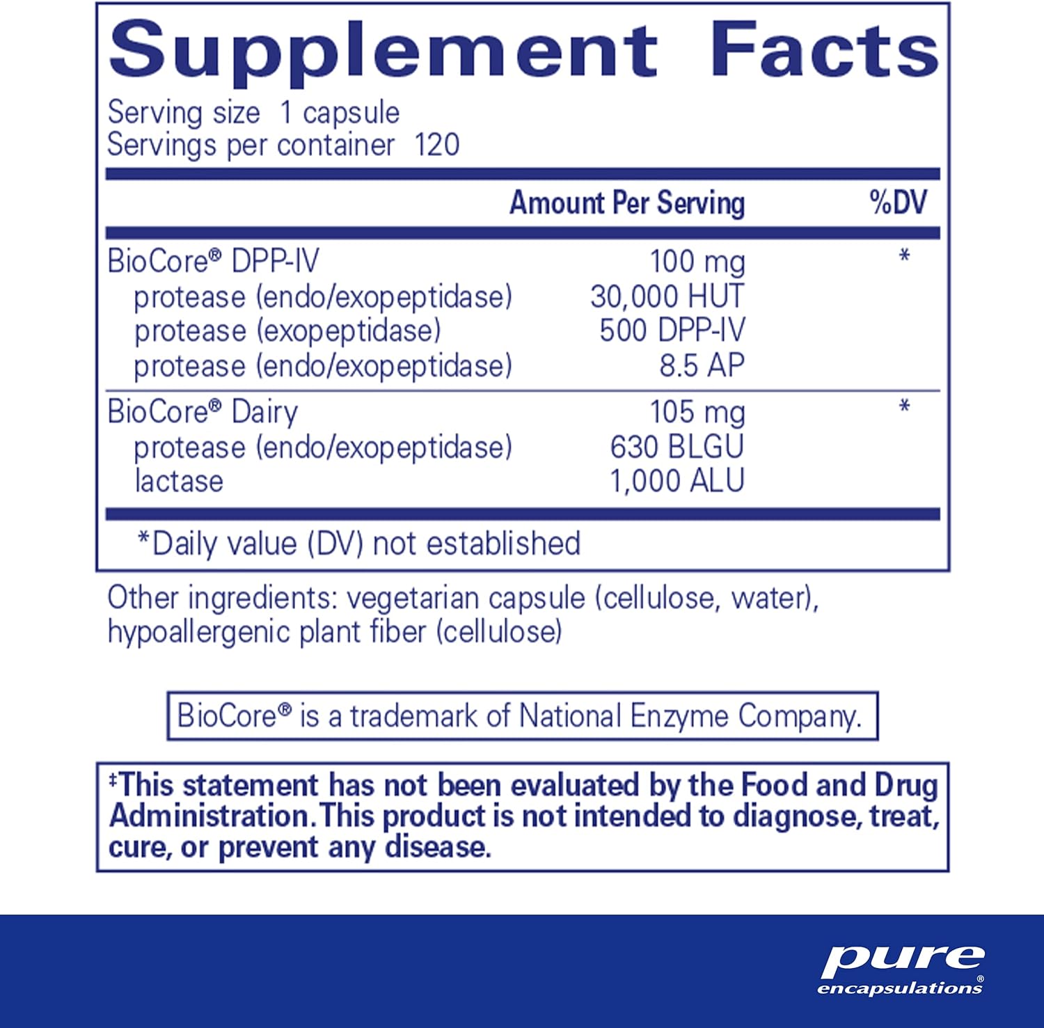 Pure Encapsulations - Gluten/Dairy Digest - Dietary Supplement Enzyme Blend for Healthy Gluten and Dairy Digestion - 120 Capsules