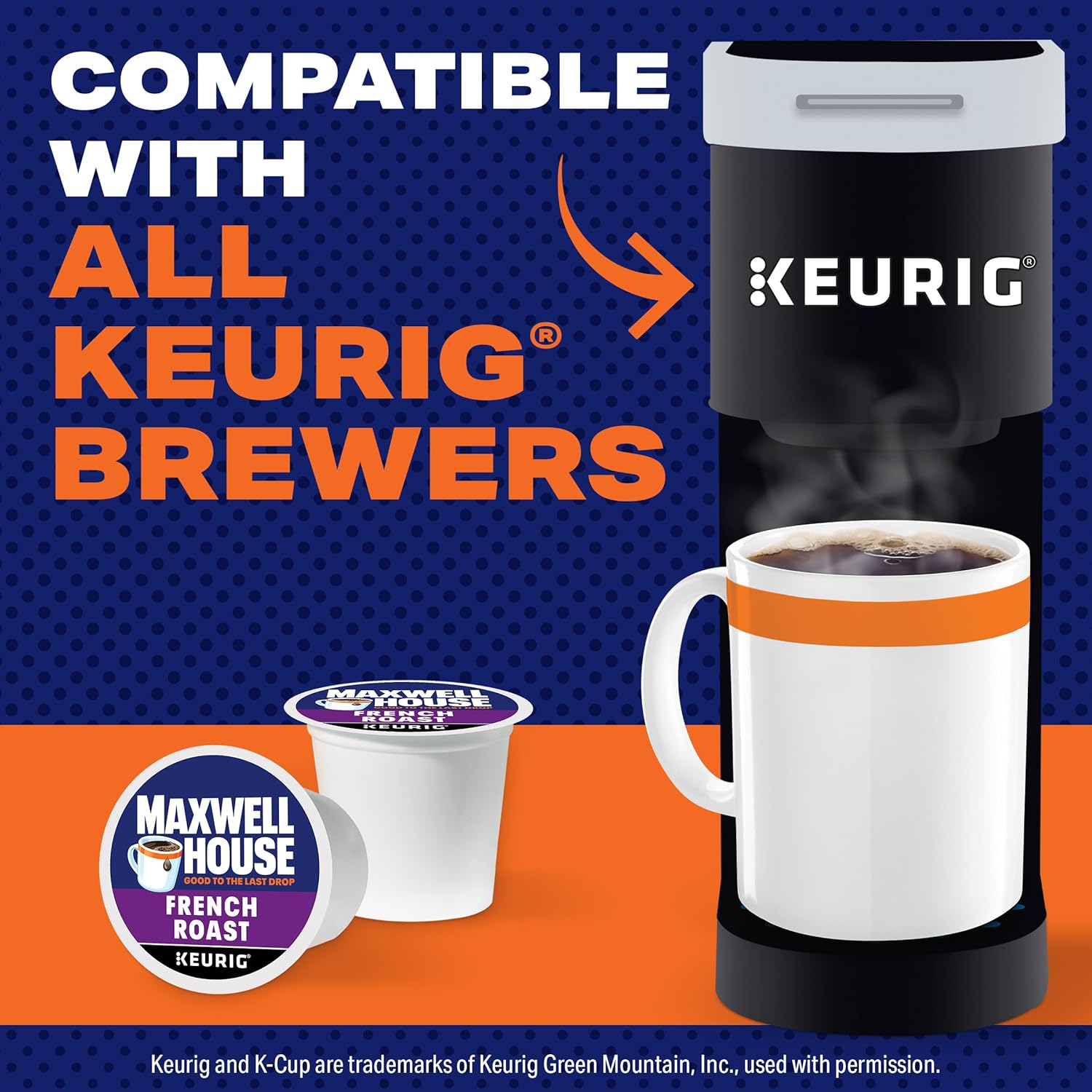Maxwell House French Roast Dark Roast K-Cup Coffee Pods (84 Ct Box)