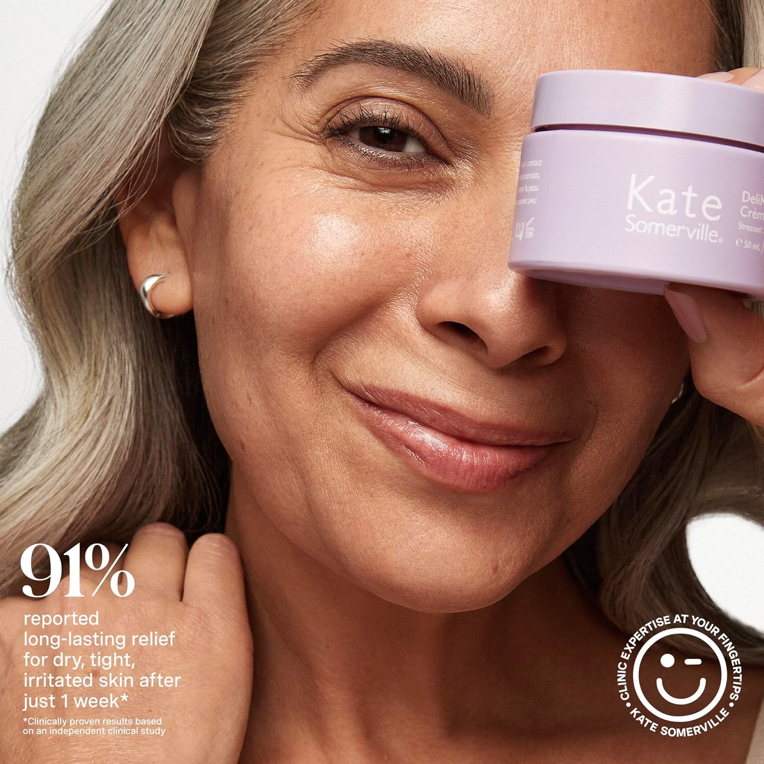 Kate Somerville Delikate Recovery Cream – Clinically Formulated Hydrating Treatment – Irritation And Redness Relief For Stressed Or Sensitive Skin, 1.7 Fl Oz : Beauty & Personal Care
