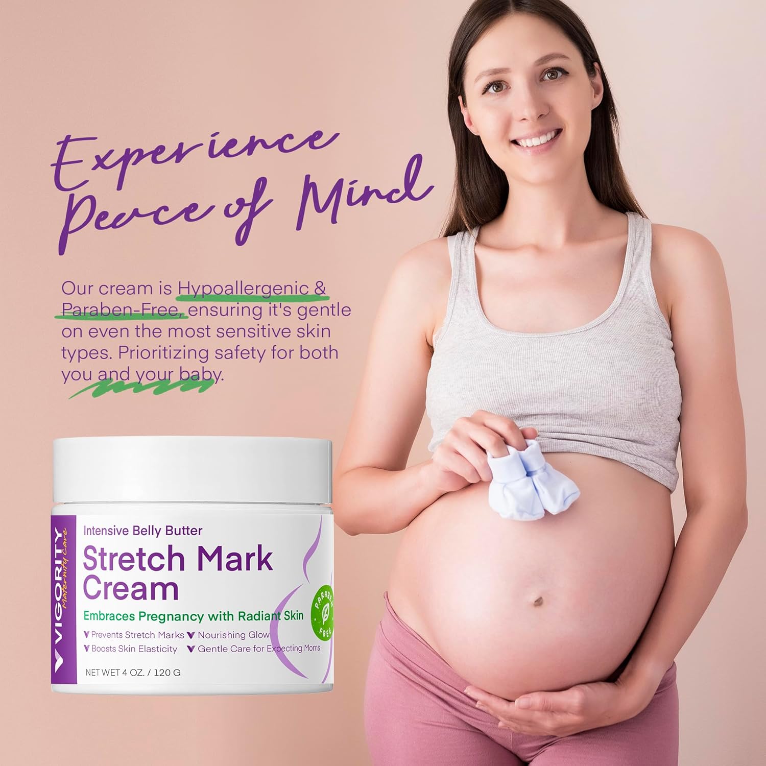 Stretch Mark Cream for Pregnancy: Stretch Mark Treatment - Belly Butter For Pregnant Women - Massage Lotion To Prevent And Repair Maternity Stretch Marks Scar - 4 Oz : Beauty & Personal Care