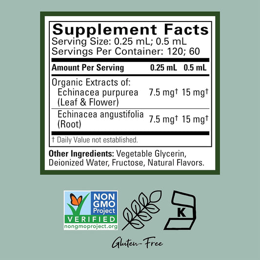 CHILDLIFE ESSENTIALS Liquid Echinacea for Kids - Immune Booster for Kids, All-Natural, Infant & Toddler Echinacea Drops, Gluten-Free, Allergen-Free, Natural Orange Flavor, 1-Ounce Bottle