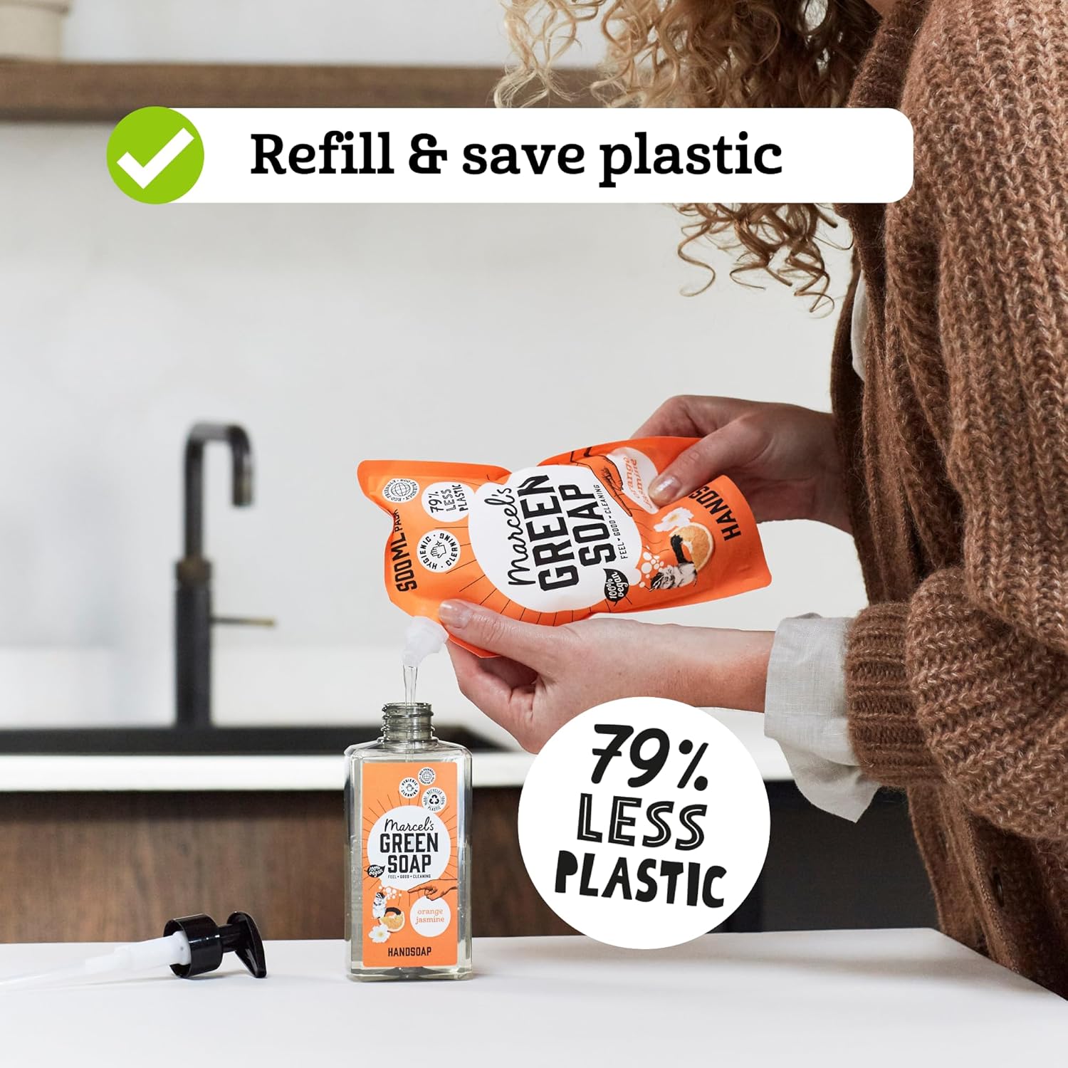 Marcel's Green Soap - Hand Soap Sandalwood & Cardamom - Handwash Dispenser - 100% Eco friendly - 100% Vegan - 97% Biodegradable - 250 ML : Amazon.co.uk: Health & Personal Care
