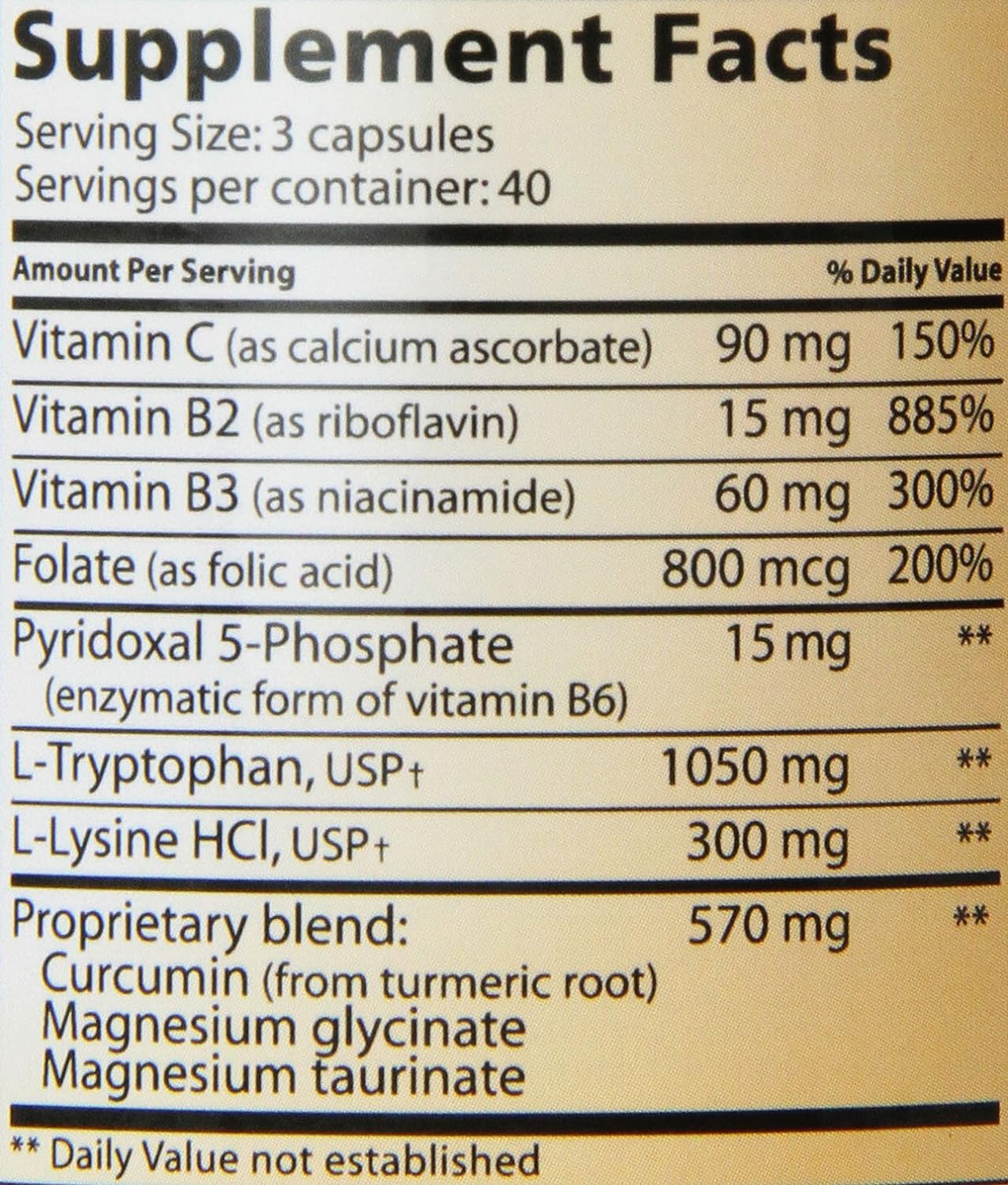 Lidtke Technologies L-Tryptophan Complete Capsules, 120 Count : Health & Household