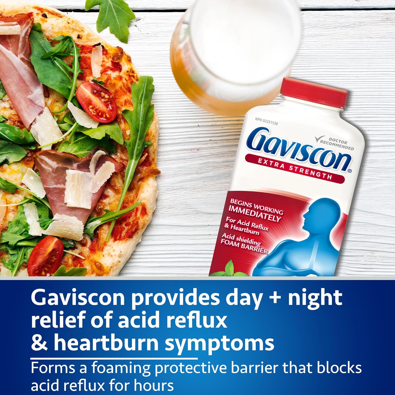 Gaviscon Extra Strength Cherry, 60 Count Chewable Foamtabs : Health & Household