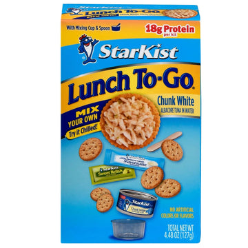 StarKist Lunch To-Go Chunk White Mix Your Own Tuna Salad, 4.48 Oz, Pack of 12