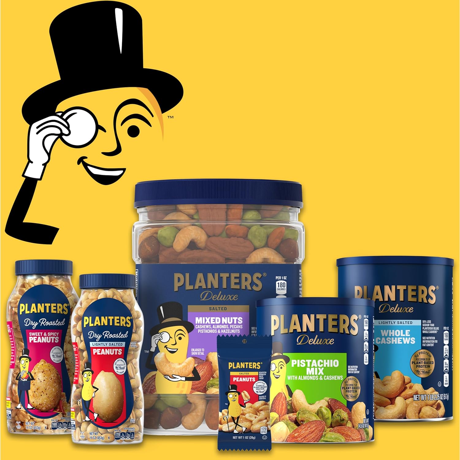 Planters Single Serve Salted Peanuts, 1 Oz. Bags (Pack Of 144)