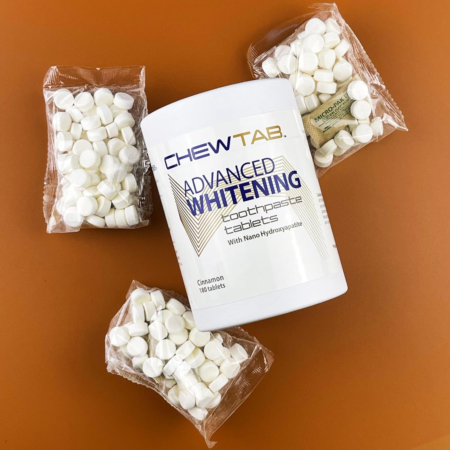Weldental Chewtab Advanced Whitening Toothpaste Tablets with Nano-Hydroxyapatite Cinnamon Refill : Health & Household