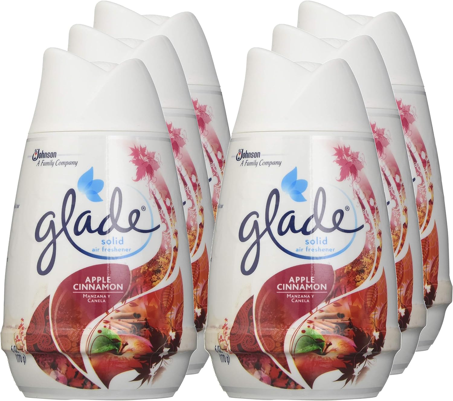 Glade Solid Air Freshener, Apple Cinnamon, 6 Ounce (12 Pack Special) : Health & Household