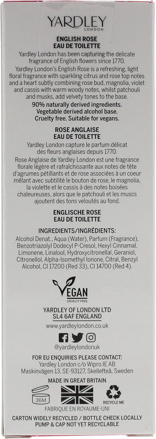 Yardley London Gardenia & Cassis Edt 125Ml - Perfume For Women