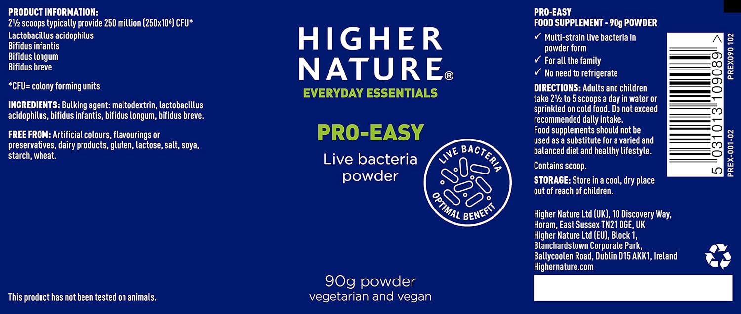 Higher Nature Probio-Easy 90G Probiotic Powder (Pack Of 2)