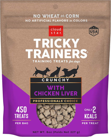 Cloud Star Tricky Trainers Crunchy, Low Calorie Training Dog Treat, Made In The Usa, Wheat & Corn Free ( Pack Of 4 )