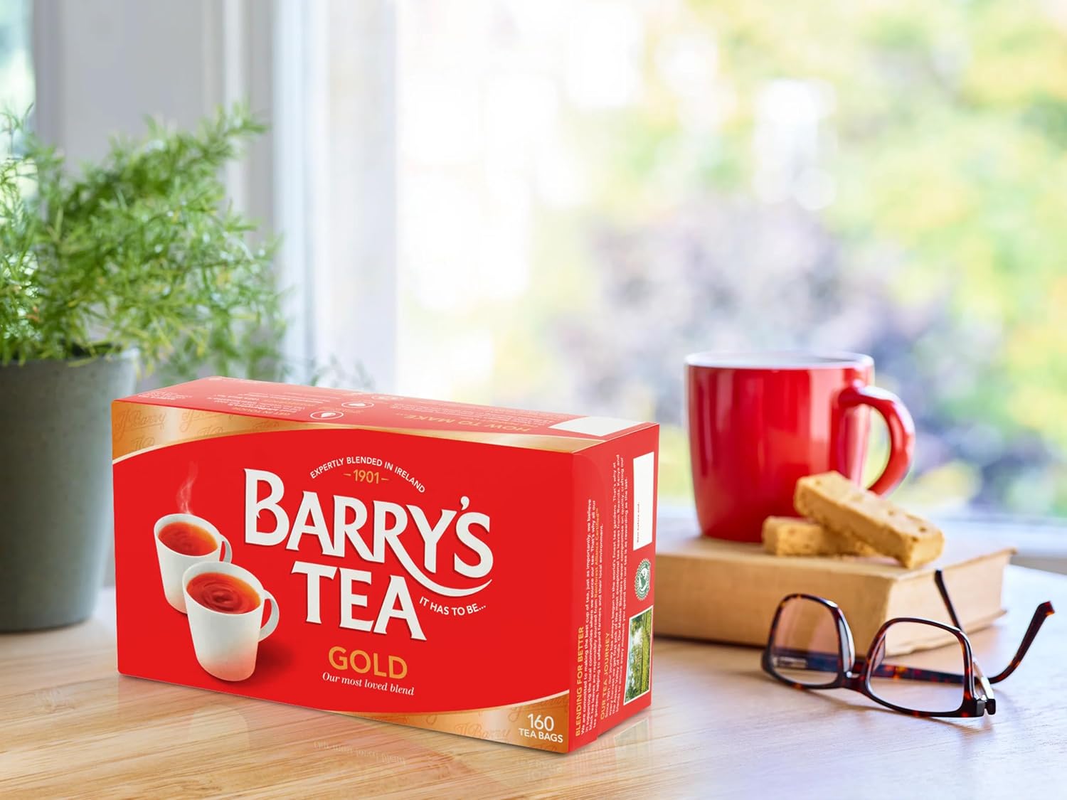 Barry's Irish Tea Signature Gold Blend, 160 ct (Pack of 4) : Grocery & Gourmet Food