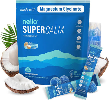 Supercalm Powdered Drink Mix, Tropical Tangerine, L Theanine, Ksm-66 Ashwagandha, Magnesium Glycinate, Vitamin D 3, Supplements For Relaxation & Focus, Natural, No Sugar, Non Gmo, 30 Srvg