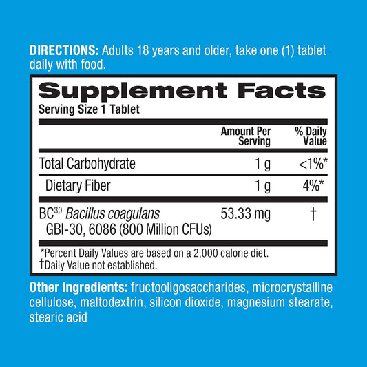 Digestive Advantage Prebiotic Fiber + Probiotics For Digestive Health, Daily Probiotics For Women & Men, Support For Occasional Bloating, Minor Abdominal Discomfort & Digestive Balance, 24Ct Tablets