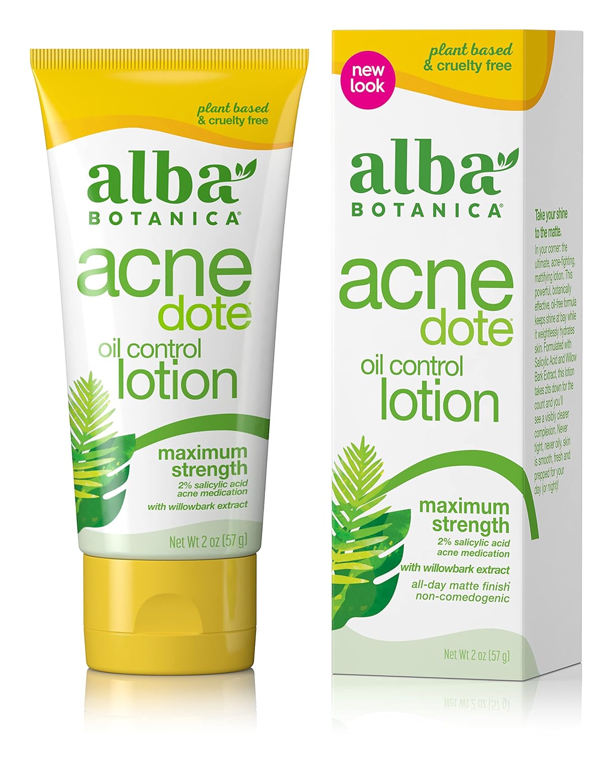 Alba Botanica Acnedote Maximum Strength Oil Control Lotion, 2 Oz